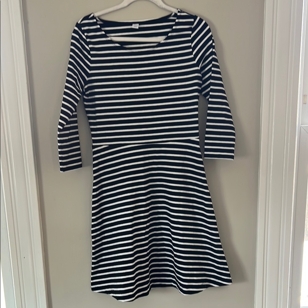 Old Navy Black and White Striped Dress